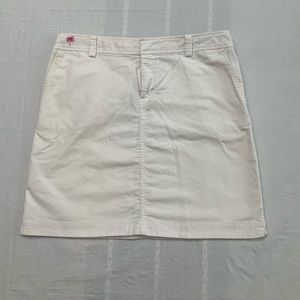 LILLY PULITZER White Corduroy Skirt, 10